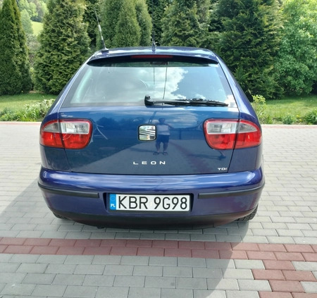 Seat Leon cena 9000 przebieg: 269096, rok produkcji 2005 z Ińsko małe 79